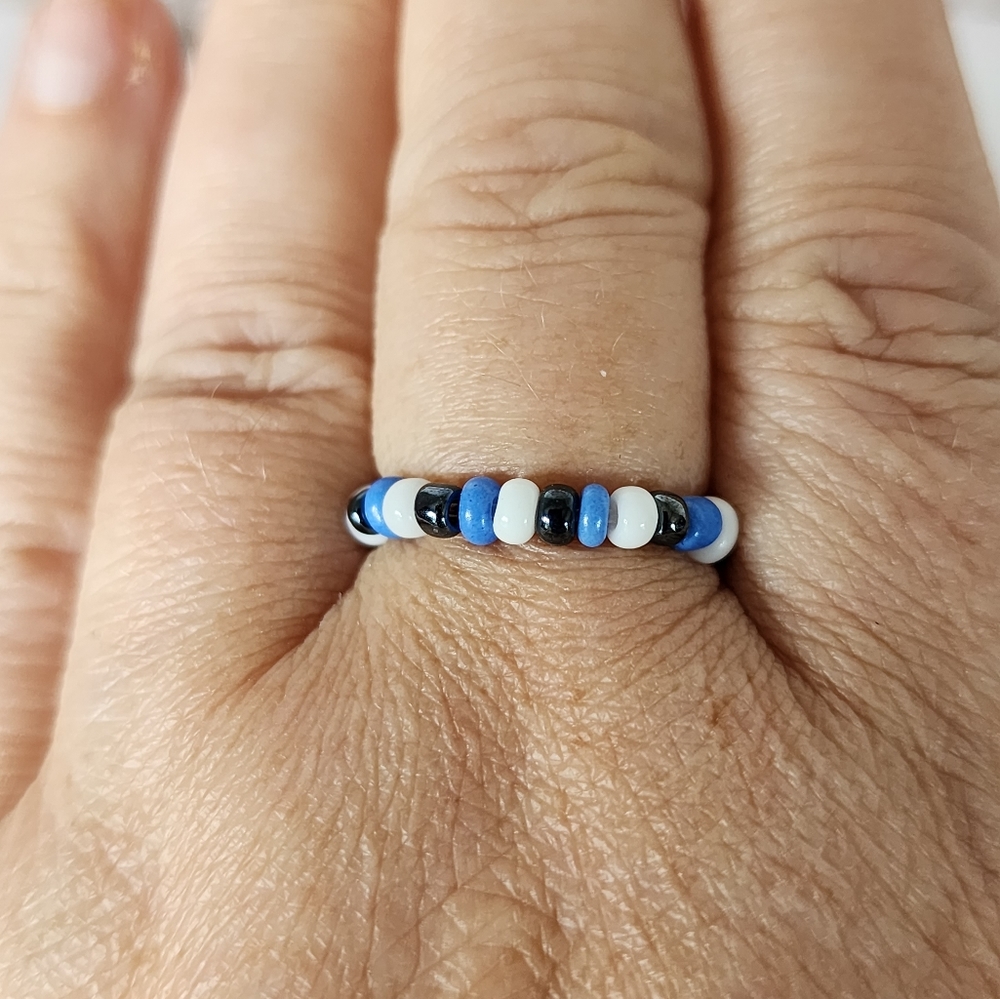 Beaded Adjustable Ring